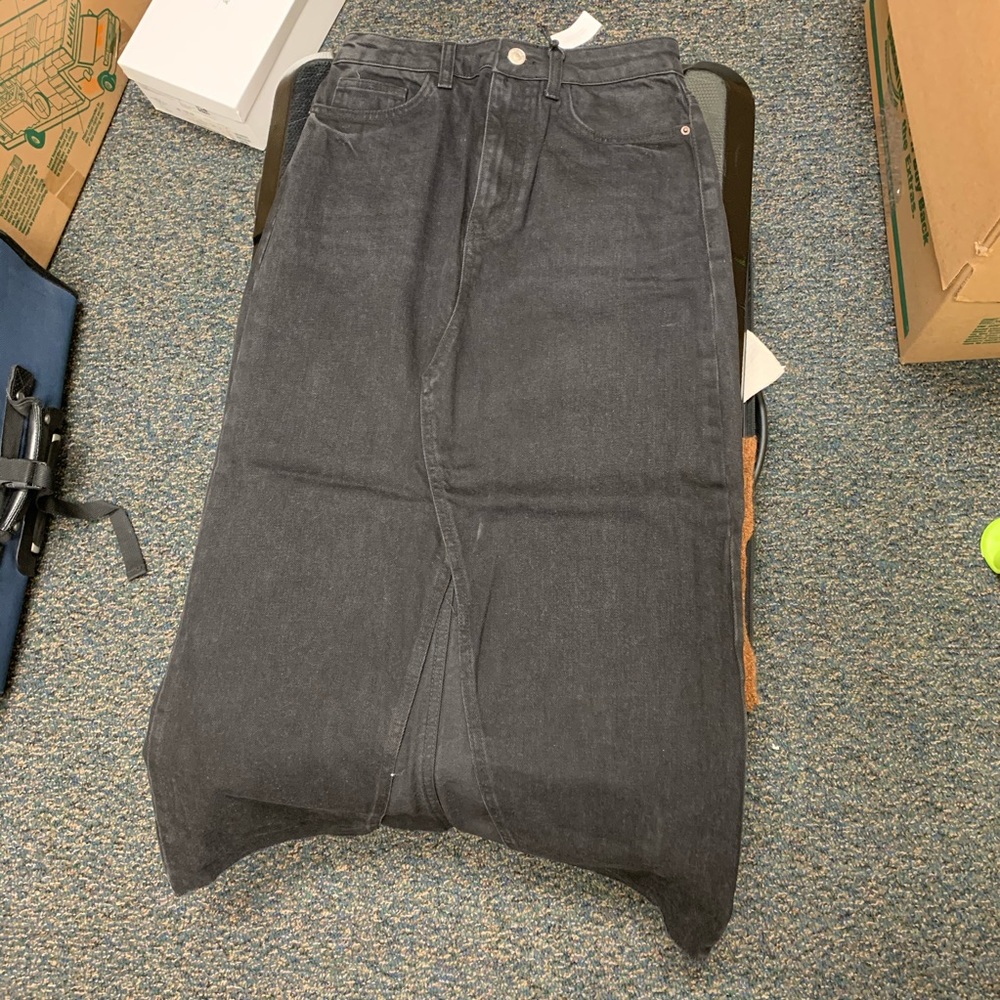 Topshop denim skirt
